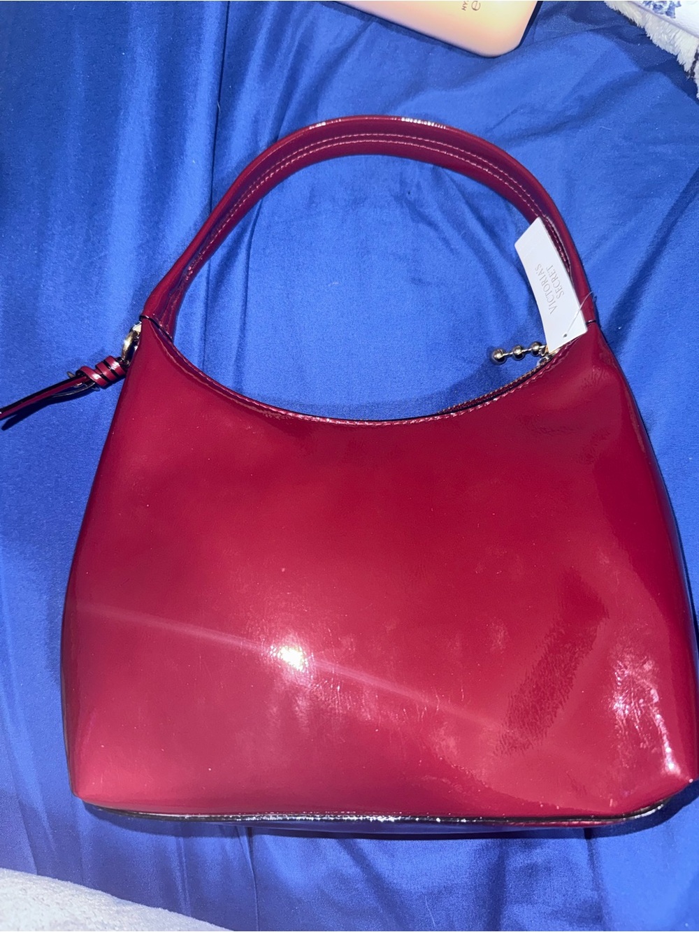 Victoria's Secret Red Patent Shoulder Bag